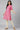 Pink Cotton A-Line Dress
