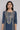 Blue Round Neck Foil Print kurta Set