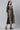 Black A-line Floral Print kurta