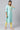 Blue Zari Embroidered Cotton Dobby Plus Size kurta