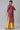 Maroon Foil Printed Shantung LIVA kurta