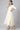 Cream Chiffon Dress with Gold Embroidery