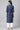 Blue Embroidered Denim kurta