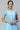 Blue Embroidered Round Neck Ethnic kurta