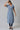 Blue Stripe Print Cotton kurta with Side Buckle