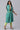 Green Cotton Shirt Collar Plus Size kurta
