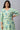 Green Circular Floral Printed Plus Size kurta