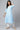 Blue Panelled Cotton kurta