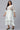 White Ruffle Plus Size Dress in Round Neck