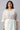 White Ruffle Plus Size Dress in Round Neck