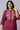 Pink Zari Embroidered and Sequin Plus Size kurta