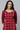 Red Zari Embroidered Ethnic Liva Kurta