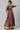 Dark Wine Foil Floral Printed Dress