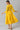 Yellow Floral Printed Dress with Pleats