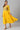 Yellow Floral Printed Dress with Pleats