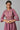 Pink Foil Sequins Shantung A-Line Kurta and Palazzo Set