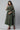 Green Embellished Drape Style kurta