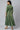 Green Yarn-Dyed Stripe Print LIVA Dress