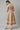 Beige Foil Printed A-Line Liva kurta