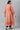 Peach Foil Printed A-Line Plus Size Liva kurta