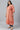 Peach Foil Printed A-Line Plus Size Liva kurta