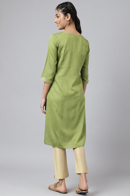 Geen Rayon Dori Embroidered kurta