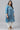 Blue Dobby Printed Ethnic Plus Size kurta