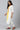 White Ethnic kurta with Yellow &amp; Pink Placement Print