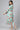 Green Bold Floral Print Flared Dress