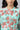 Green Bold Floral Print Flared Dress