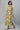 Yellow Bold Floral Print Flared Dress