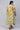 Yellow Bold Floral Print Flared Plus Size Dress