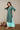 Green Floral Foil Print Ethnic LIVA kurta