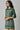 Green Floral Printed Sequined Ethnic LIVA kurta
