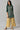 Green Floral Printed Sequined Ethnic LIVA kurta