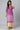 Purple Floral Printed Sequined Ethnic kurta