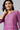 Purple Floral Printed Sequined Ethnic kurta