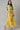 Yellow Festive Dress With Embroidery On Yoke