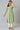 Green Floral Printed Sequined Ethnic Liva Kurta