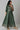 Green Festive Dress with Six Panel Flare