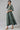 Green Heavy Festive Flared Dress with Mock Embroidered Jacket