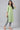 Green Rayon kurta with Lace Detail