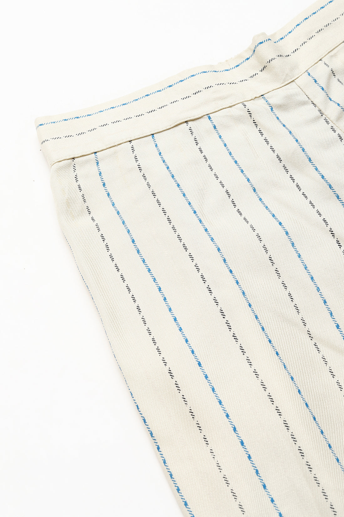 White Printed Straight Palazzo