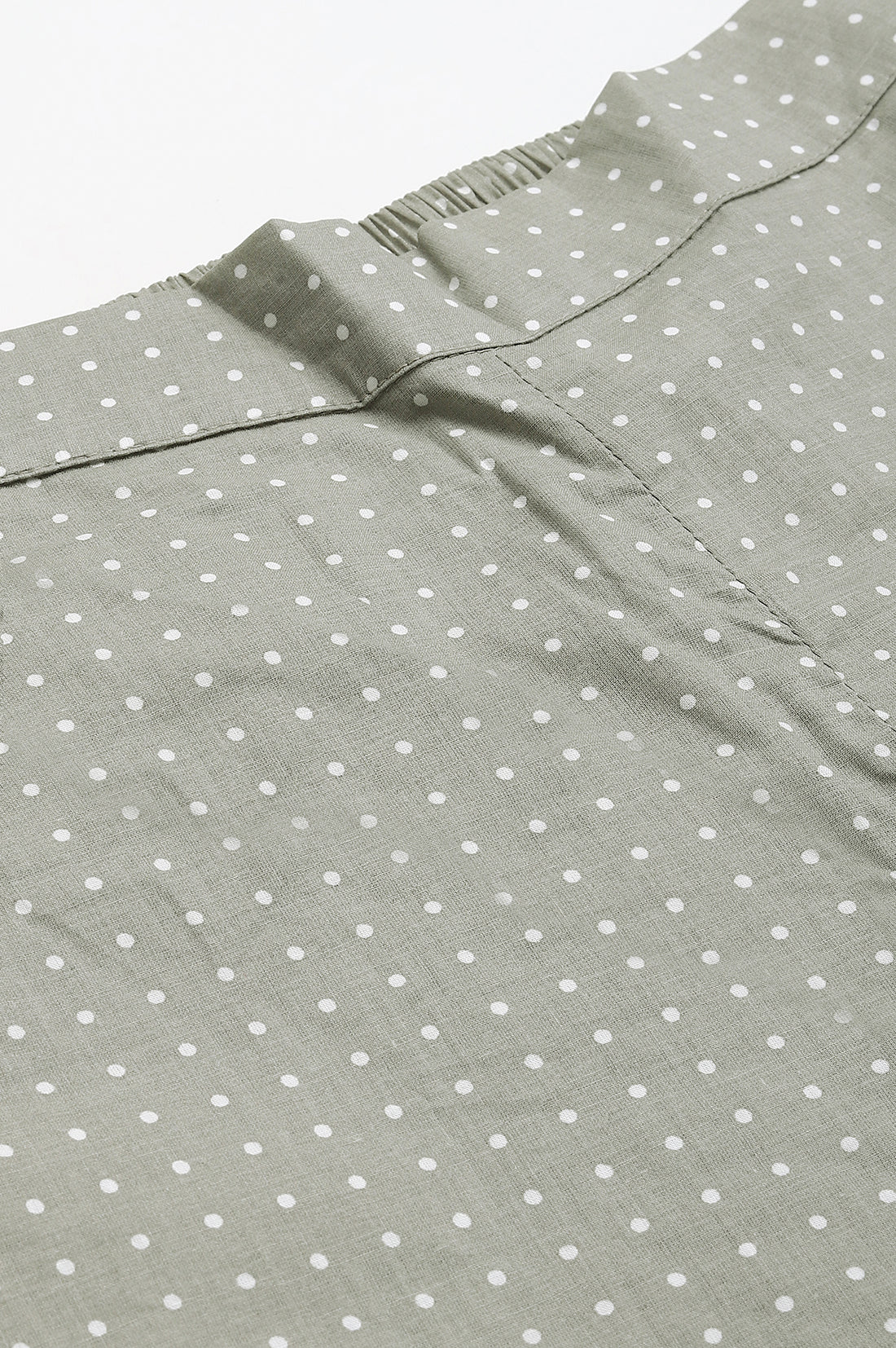 Grey Printed Straight Palazzo