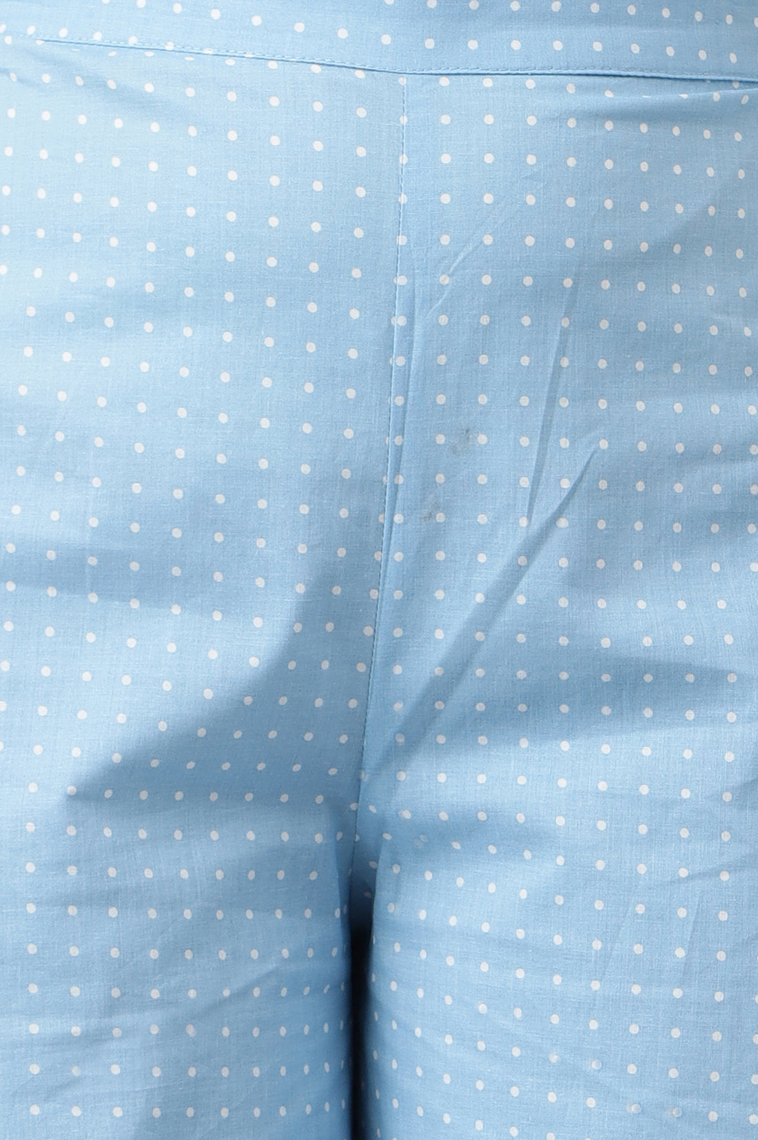 Blue Floral Printed Straight Kurta and Palazzo Set