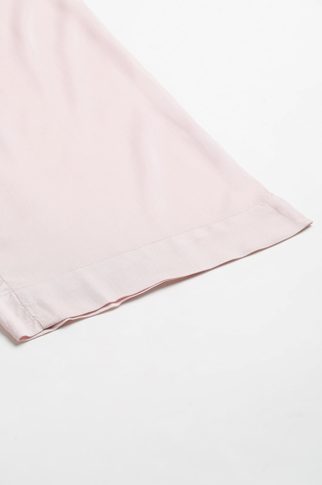 Pink Ankle Length Solid LIVA Eco Palazzos