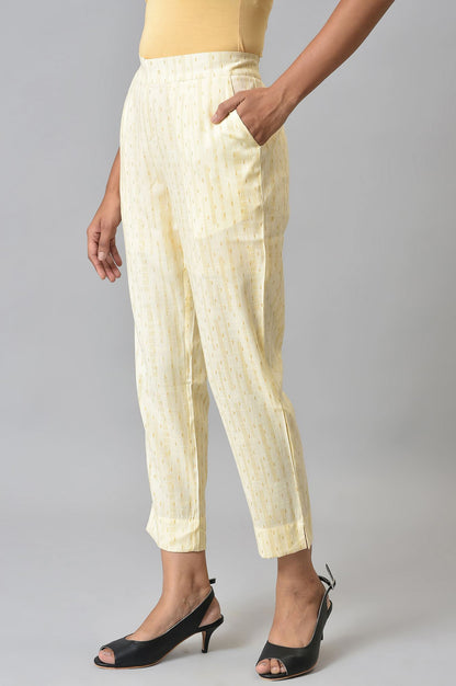 Natural Ankle Length Aurelia Trousers