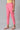 Pink Cotton Flax Women Trousers