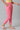 Pink Cotton Flax Women Trousers