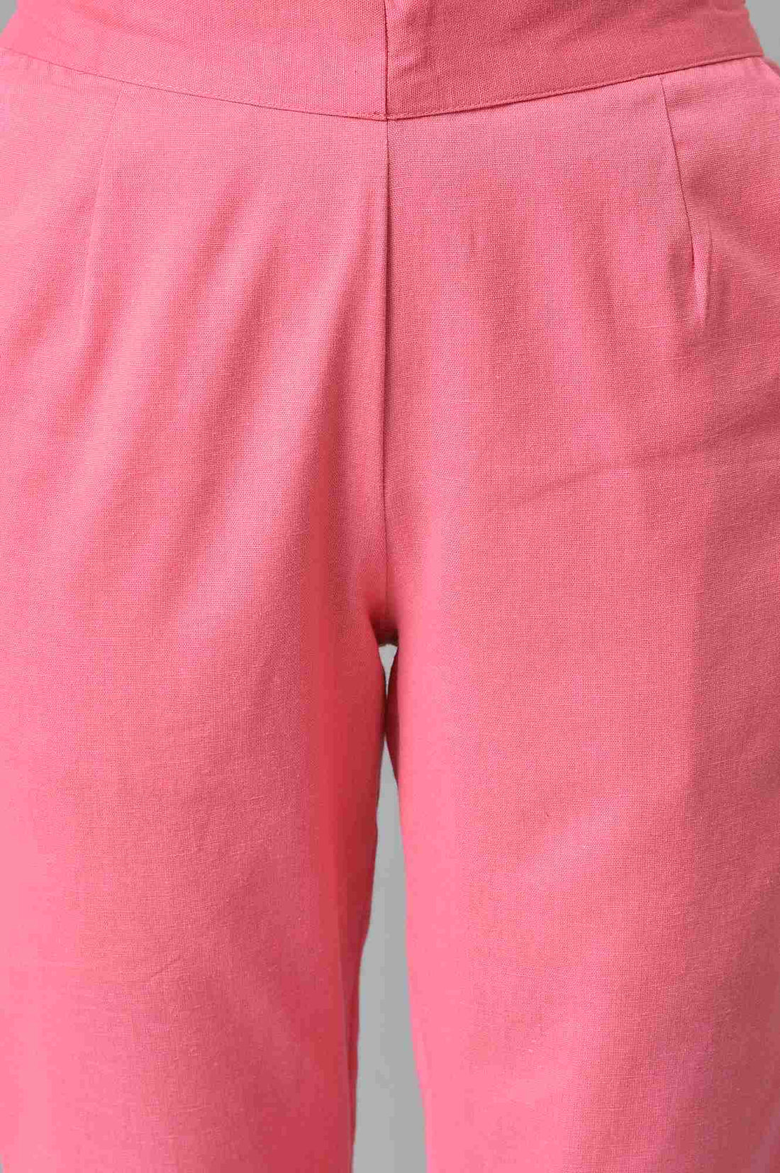 Pink Cotton Flax Women&
